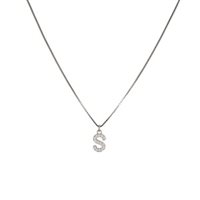 Collana Dilvdò Letters in Argento Zircone CLDBS